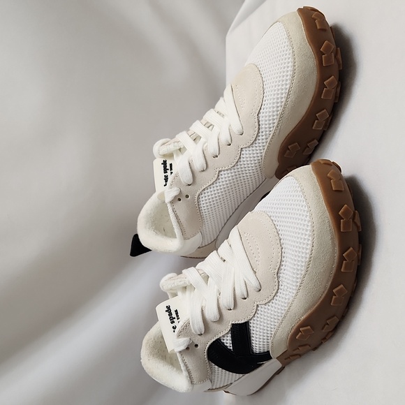 Kate Spade New York K As In Kate Leather Terry Cloth Sneakers (W Size 9) - Picture 2 of 13